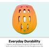 imageSchwinn Classic Toddler and Baby Bike Helmet for Boys and Girls Dial Fit Adjustment and Full Range Padding Extended Lower ShellPinkOrange