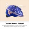 imageSchwinn Classic Toddler and Baby Bike Helmet for Boys and Girls Dial Fit Adjustment and Full Range Padding Extended Lower ShellPurple Polkadots