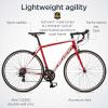imageSchwinn Fastback Adult Performance Road Bike Beginner to Intermediate Bicycle Riders Aluminum Frame 700c Wheels 1418 Speed DrivetrainRed