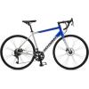 imageSchwinn Phocus 16 Disc Road Bike 700c Bike for Men and Women 16Speed Road Bicycle Lightweight Aluminum Frame Alloy Carbon Fork Disc Brakes Aerodynamic Riding Position Bikes for AdultsBlue