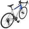 imageSchwinn Phocus 16 Disc Road Bike 700c Bike for Men and Women 16Speed Road Bicycle Lightweight Aluminum Frame Alloy Carbon Fork Disc Brakes Aerodynamic Riding Position Bikes for AdultsBlue