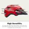imageSchwinn Yahara ERT Bike Helmet for Adult Youth Men Women Ages 8 and Up Can Fit Head Circumference 5462 cm with 14 Vents Removable Visor and Adjustable Locking StrapRed