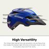 imageSchwinn Yahara ERT Bike Helmet for Adult Youth Men Women Ages 8 and Up Can Fit Head Circumference 5462 cm with 14 Vents Removable Visor and Adjustable Locking StrapBlue
