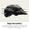 imageSchwinn Yahara ERT Bike Helmet for Adult Youth Men Women Ages 8 and Up Can Fit Head Circumference 5462 cm with 14 Vents Removable Visor and Adjustable Locking StrapGraphite