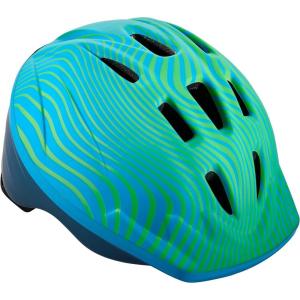 imageSchwinn Classic Toddler and Baby Bike Helmet for Boys and Girls Dial Fit Adjustment and Full Range Padding Extended Lower ShellBlueGreen