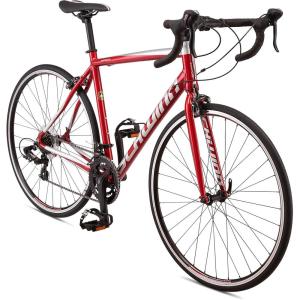 imageSchwinn Fastback Adult Performance Road Bike Beginner to Intermediate Bicycle Riders Aluminum Frame 700c Wheels 1418 Speed DrivetrainRed