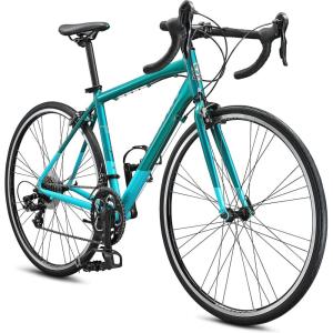 imageSchwinn Phocus 16 Disc Road Bike 700c Bike for Men and Women 16Speed Road Bicycle Lightweight Aluminum Frame Alloy Carbon Fork Disc Brakes Aerodynamic Riding Position Bikes for AdultsTeal