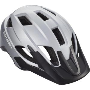 imageSchwinn Yahara ERT Bike Helmet for Adult Youth Men Women Ages 8 and Up Can Fit Head Circumference 5462 cm with 14 Vents Removable Visor and Adjustable Locking StrapSilver