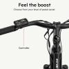 imageSchwinn Amalgam Mens and Womens Electric Bike Hybrid Aluminum Frame 7 Speed 275Inch Wheels 375Wh BatteryMatte Black