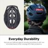 imageSchwinn Beam Lighted Helmet for Adults Size 58  62 cm for Riders Ages 14 Rear LED Light Reflective Strips Adjustable Dial and Straps 17 Air Vents Removable Visor Adult Bike HelmetMatte Black