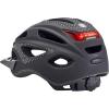 imageSchwinn Beam Lighted Helmet for Adults Size 58  62 cm for Riders Ages 14 Rear LED Light Reflective Strips Adjustable Dial and Straps 17 Air Vents Removable Visor Adult Bike HelmetMatte Black