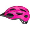 imageSchwinn Beam Lighted Helmet for Adults Size 58  62 cm for Riders Ages 14 Rear LED Light Reflective Strips Adjustable Dial and Straps 17 Air Vents Removable Visor Adult Bike HelmetGloss Pink