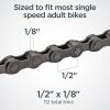imageSchwinn Bike Chain 12quot X 18quot Basic Chain 112 Total Links for NonDerailleur Bikes BMX Fixies Cruisers Track and Single Speed Bikes12 inch x 18 inch