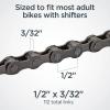 imageSchwinn Bike Chain 12quot X 18quot Basic Chain 112 Total Links for NonDerailleur Bikes BMX Fixies Cruisers Track and Single Speed Bikes12 inch x 332 inch