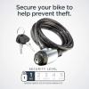 imageSchwinn Bike Key Cable Lock in Braided Steel Cable 5 feet x 8mm Anti Theft Bike Lock Security Level 1Security Level 1Key Lock