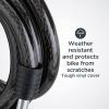 imageSchwinn Bike Key Cable Lock in Braided Steel Cable 5 feet x 8mm Anti Theft Bike Lock Security Level 1Security Level 3Lighted Lock