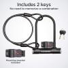 imageSchwinn Bike Key Cable Lock in Braided Steel Cable 5 feet x 8mm Anti Theft Bike Lock Security Level 1Security Level 5ULock