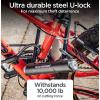 imageSchwinn Bike Key Cable Lock in Braided Steel Cable 5 feet x 8mm Anti Theft Bike Lock Security Level 1Security Level 5ULock