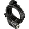 imageSchwinn Combination Bike Lock in Twisted Steel Cable 5 feet x 8 mm Anti Theft Bicycle Lock Black Security Level 1Security Level 1