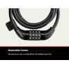 imageSchwinn Combination Bike Lock in Twisted Steel Cable 5 feet x 8 mm Anti Theft Bicycle Lock Black Security Level 1Security Level 1