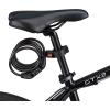 imageSchwinn Combination Bike Lock in Twisted Steel Cable 5 feet x 8 mm Anti Theft Bicycle Lock Black Security Level 1Security Level 1