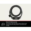 imageSchwinn Combination Bike Lock in Twisted Steel Cable 5 feet x 8 mm Anti Theft Bicycle Lock Black Security Level 1Security Level 1