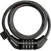 imageSchwinn Combination Bike Lock in Twisted Steel Cable 5 feet x 8 mm Anti Theft Bicycle Lock Black Security Level 1Security Level 1