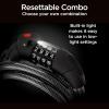 imageSchwinn Combination Bike Lock in Twisted Steel Cable 5 feet x 8 mm Anti Theft Bicycle Lock Black Security Level 1Security Level 2
