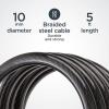 imageSchwinn Combination Bike Lock in Twisted Steel Cable 5 feet x 8 mm Anti Theft Bicycle Lock Black Security Level 1Security Level 2