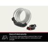 imageSchwinn Combination Bike Lock in Twisted Steel Cable 5 feet x 8 mm Anti Theft Bicycle Lock Black Security Level 1Security Level 3
