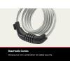 imageSchwinn Combination Bike Lock in Twisted Steel Cable 5 feet x 8 mm Anti Theft Bicycle Lock Black Security Level 1Security Level 3
