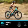 imageSchwinn Coston Hybrid Electric Bike for Adults 20MPH Commuting eBike Ride Up to 3545 Miles on a Single Charge 275Inch Wheels 7Speed StepThru or Step Over Aluminum Frame Removable BatteryGloss Charcoal