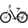 imageSchwinn Coston Hybrid Electric Bike for Adults 20MPH Commuting eBike Ride Up to 3545 Miles on a Single Charge 275Inch Wheels 7Speed StepThru or Step Over Aluminum Frame Removable BatteryGloss White