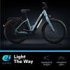 imageSchwinn Coston Hybrid Electric Bike for Adults 20MPH Commuting eBike Ride Up to 3545 Miles on a Single Charge 275Inch Wheels 7Speed StepThru or Step Over Aluminum Frame Removable BatteryGloss Blue
