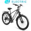 imageSchwinn Coston Hybrid Electric Bike for Adults 20MPH Commuting eBike Ride Up to 3545 Miles on a Single Charge 275Inch Wheels 7Speed StepThru or Step Over Aluminum Frame Removable BatteryMatte Black