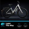 imageSchwinn Coston Hybrid Electric Bike for Adults 20MPH Commuting eBike Ride Up to 3545 Miles on a Single Charge 275Inch Wheels 7Speed StepThru or Step Over Aluminum Frame Removable BatteryGloss White