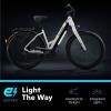 imageSchwinn Coston Hybrid Electric Bike for Adults 20MPH Commuting eBike Ride Up to 3545 Miles on a Single Charge 275Inch Wheels 7Speed StepThru or Step Over Aluminum Frame Removable BatteryGloss White