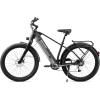 imageSchwinn Coston Hybrid Electric Bike for Adults 20MPH Commuting eBike Ride Up to 3545 Miles on a Single Charge 275Inch Wheels 7Speed StepThru or Step Over Aluminum Frame Removable BatteryMatte Black