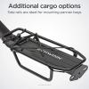 imageSchwinn Rear Bike Rack Can Hold Up to 26 lbs Lightweight Compact and Durable Construction Fits Most Adult Bicycle Frames Cargo Options for Backpack Baskets ampamp More Bicycle Rack for Back of BikeRear Rack