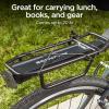 imageSchwinn Rear Bike Rack Can Hold Up to 26 lbs Lightweight Compact and Durable Construction Fits Most Adult Bicycle Frames Cargo Options for Backpack Baskets ampamp More Bicycle Rack for Back of BikeRear Rack