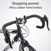 imageSchwinn Volare 1300 Road Bike 700c Mens and Womens Bike 14Speed Drop Bar Road Bicycle Aluminum Frame Sport Tires Fitness Seat Alloy Caliper Brakes Adult BicycleGreen