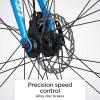 imageSchwinn Volare 1300 Road Bike 700c Mens and Womens Bike 14Speed Drop Bar Road Bicycle Aluminum Frame Sport Tires Fitness Seat Alloy Caliper Brakes Adult BicycleBlue