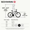 imageSchwinn Volare 1300 Road Bike 700c Mens and Womens Bike 14Speed Drop Bar Road Bicycle Aluminum Frame Sport Tires Fitness Seat Alloy Caliper Brakes Adult BicycleMatte Blue