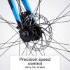 imageSchwinn Volare 1300 Road Bike 700c Mens and Womens Bike 14Speed Drop Bar Road Bicycle Aluminum Frame Sport Tires Fitness Seat Alloy Caliper Brakes Adult BicycleMatte Blue
