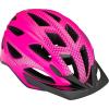imageSchwinn Beam Lighted Helmet for Adults Size 58  62 cm for Riders Ages 14 Rear LED Light Reflective Strips Adjustable Dial and Straps 17 Air Vents Removable Visor Adult Bike HelmetGloss Pink