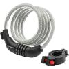 imageSchwinn Combination Bike Lock in Twisted Steel Cable 5 feet x 8 mm Anti Theft Bicycle Lock Black Security Level 1Security Level 3
