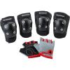 imageSchwinn Kids Bike Gloves Set Knee and Elbow Pads Protective Gear Girls and Boys Bike Accessories BlackGray