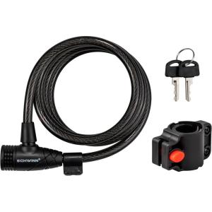 imageSchwinn Bike Key Cable Lock in Braided Steel Cable 5 feet x 8mm Anti Theft Bike Lock Security Level 1Security Level 2Key Lock