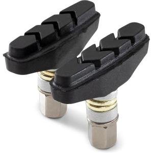 imageSchwinn Bike V Brake Pads Durable Replacement Pads Curved Design Fits Most Bikes One Pair Bicycle Parts Black