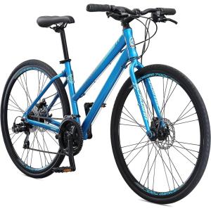 imageSchwinn Volare 1300 Road Bike 700c Mens and Womens Bike 14Speed Drop Bar Road Bicycle Aluminum Frame Sport Tires Fitness Seat Alloy Caliper Brakes Adult BicycleBlue